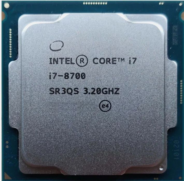 Intel Core i7-8700 + placa-mãe (Gigabyte B360M H) - em bom estado