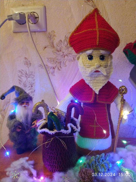 Святий Миколай 37 см ручна робота під замовлення