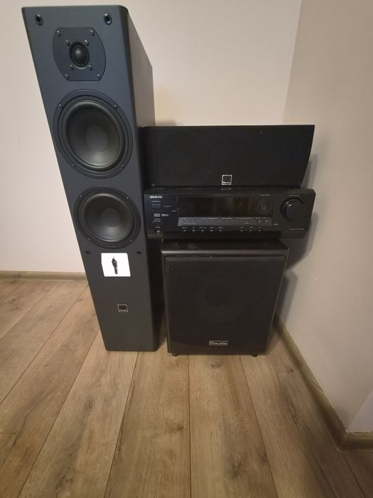 Amplituner TX-SR304E+ głośniki oraz subwoofer