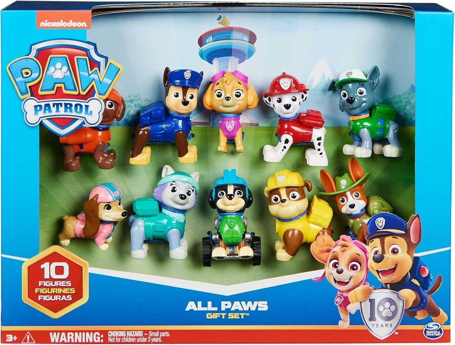 Paw Patrol All Paws набір щенячий патруль всі щенки 10 цуценят героїв