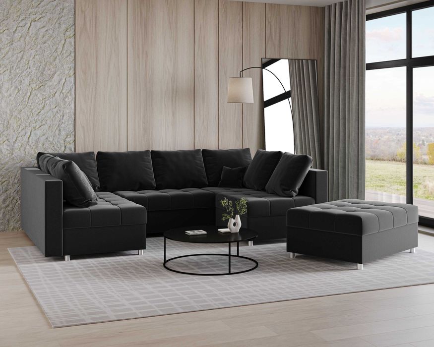 Duży narożnik funkcja spania PRINCE sofa od producenta SZYBKA DOSTAWA!