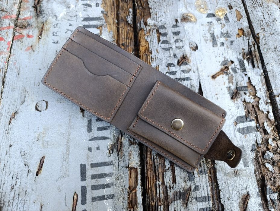 Шкіряний гаманець/Кошелек/Натуральна шкіра/Ручна робота