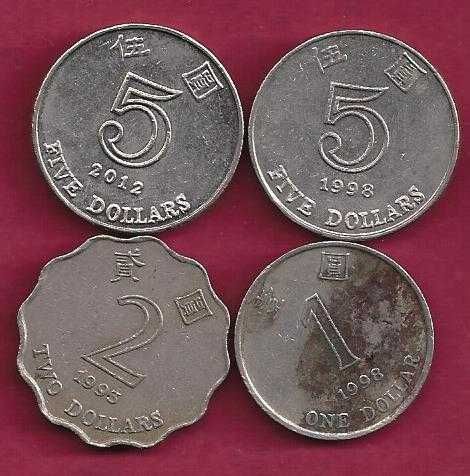 MOEDAS DE Hong  Kong  ANTIGAS 4 Moedas diversas