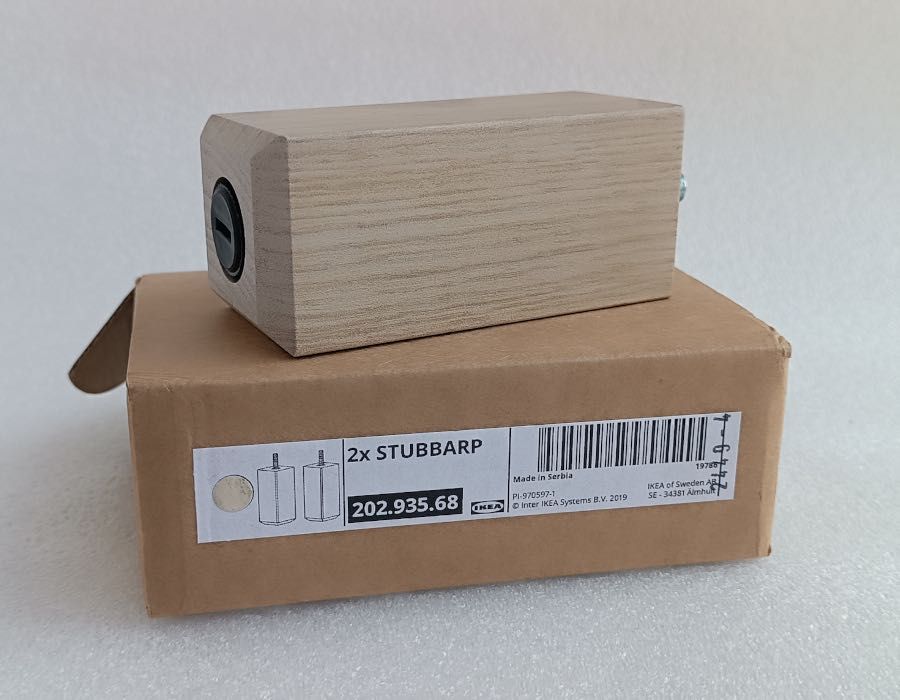 1 pé/perna STUBBARP para armário móvel IKEA, Novo