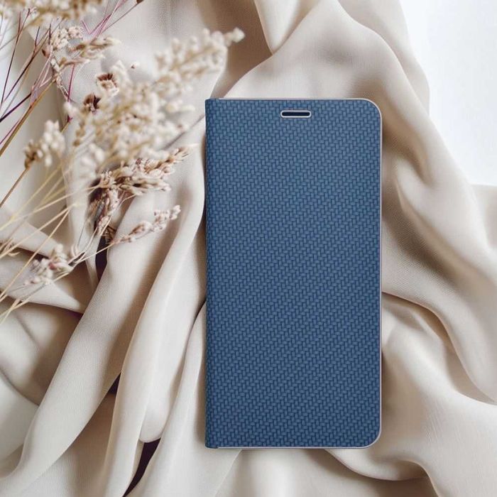 Kabura Etui Book Carbon do Samsung Galaxy A16 5G + Szkło Hartowane
