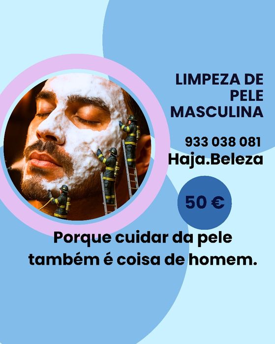 Limpeza de pele masculina