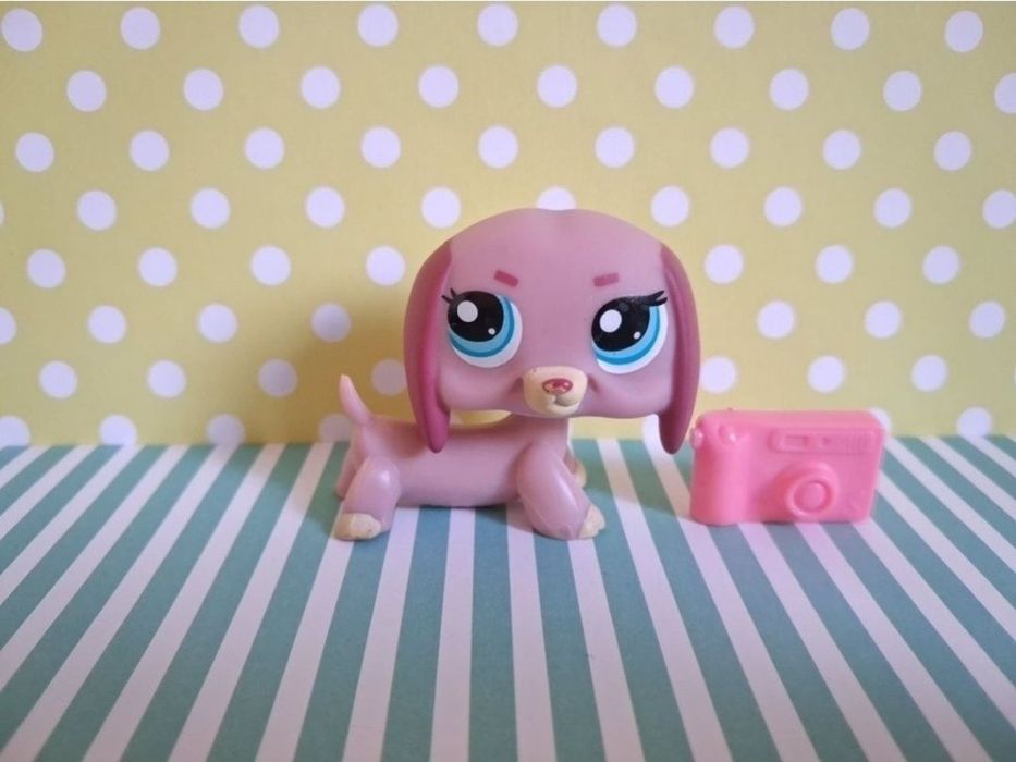 Littlest Pet Shop LPS unikatowy pies Jamnik #1306