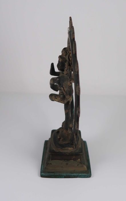 Escultura Shiva Nataraja antiga - 18.5 cm