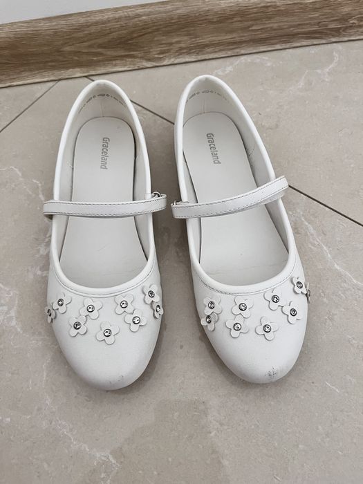 Białe półbuty 36 Graceland baleriny buty dla dziewczynki
