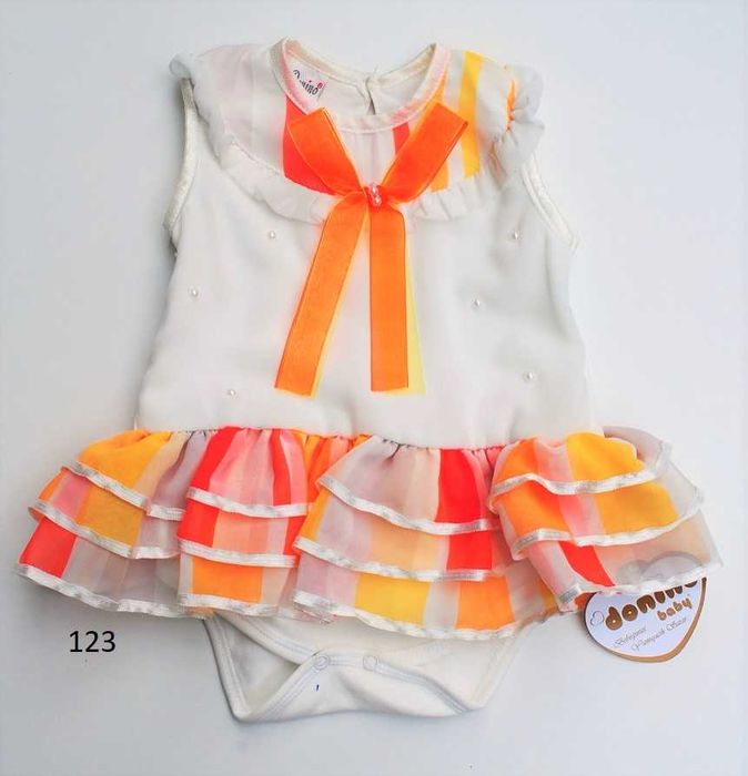 Body sukienka falbanka tiul perełka 80 nowe