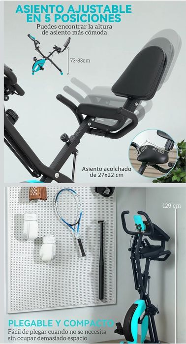 Bicicleta estatica dobravel