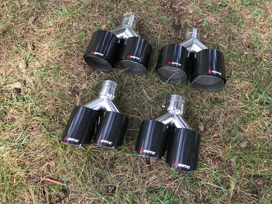 Насадки глушителя Akrapovic Выхлопная Акрапович Audi BMW двойная