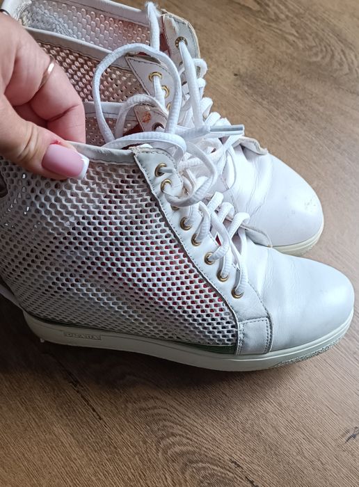 Sneakersy adidasy Prada Milano 39 skóra siatka