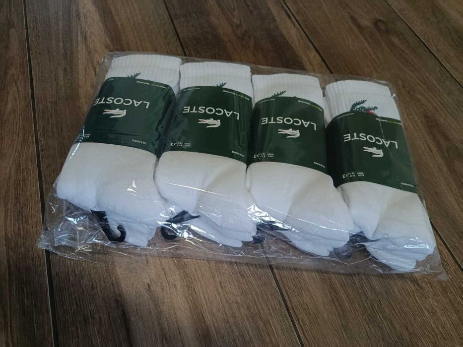 Komplet skarpety męskie Lacoste, 40-46 DRI-FIT 12 sztuk
