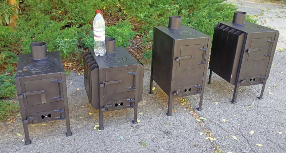 Польова пічка буржуйка сталева піч мала блиндажная печка буржуйка печь