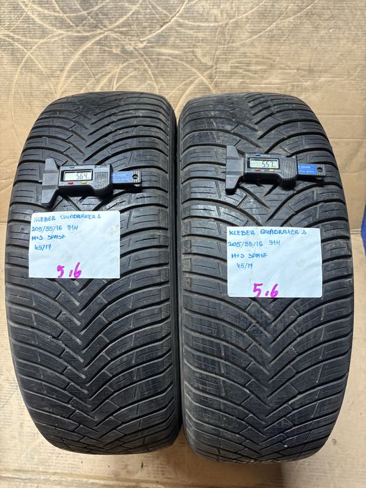 2x 205/55R16 91H KLEBER QUADRAXER 2 opona wielosezon M+S 3PMSF