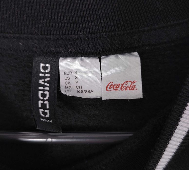 Damska Bluza Dresowa Retro Coca-Cola Czarna H&M |R. S