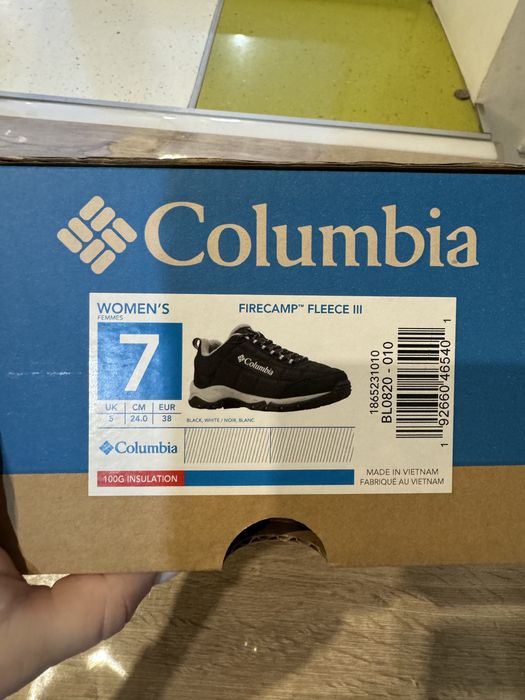 Кроссовки зимние Columbia оригинал 38р