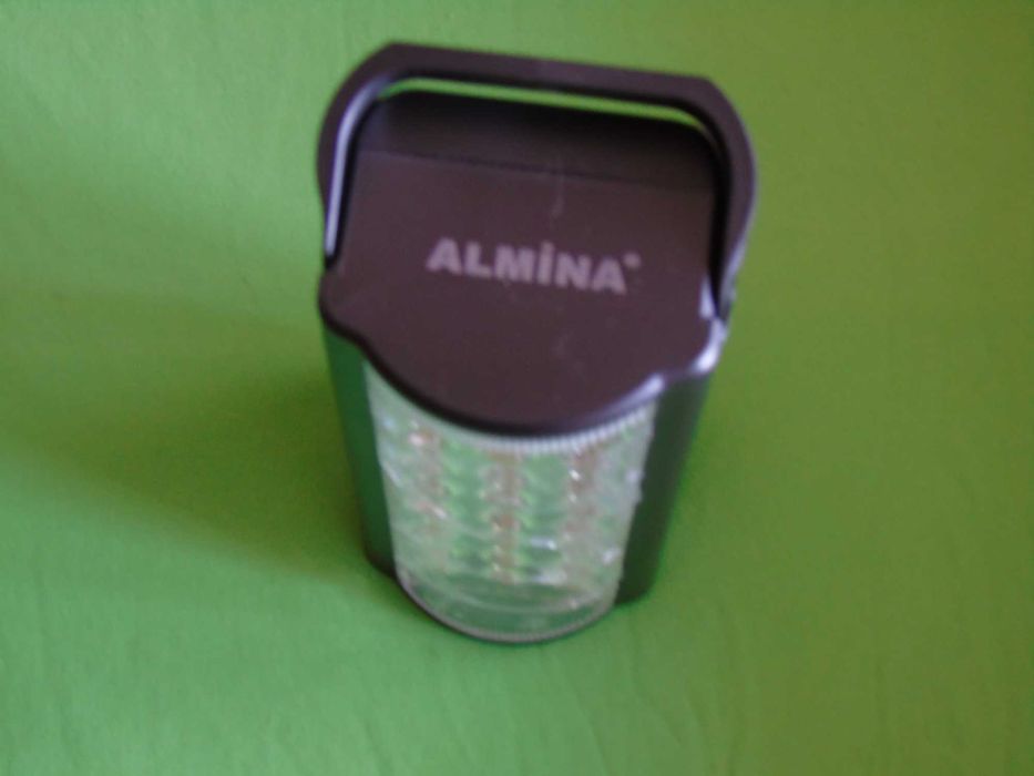 Акумуляторний світлодіодний ліхтар з повербанк для кемпінгу колір чорн