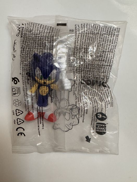 Іграшка Sonic Burger King сонік бургер кінг кинг соник игрушка фігурка