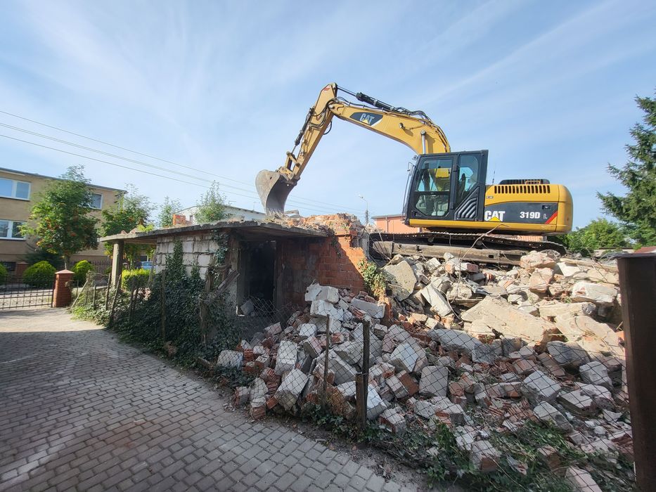 Rozbiórki wyburzenia budynków hal domów obiektów przemysłowych