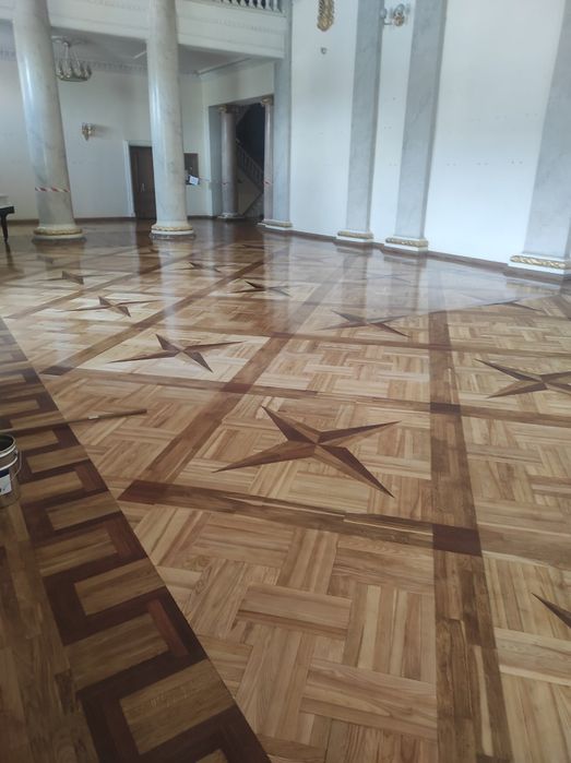 Циклёвка, шлифовка паркета, доски. Снятие краски. Паркетные работы.