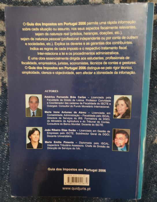 Guia dos Impostos em Portugal (Edição 2006) - Quid Juris