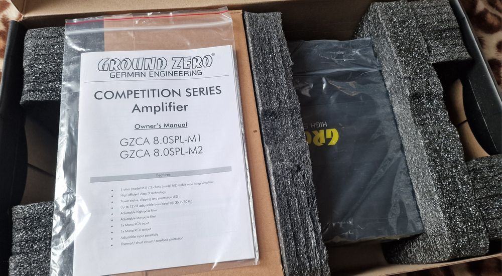 Wzmacniacz do subwoofer Ground zero 8000watt RMS monoblok