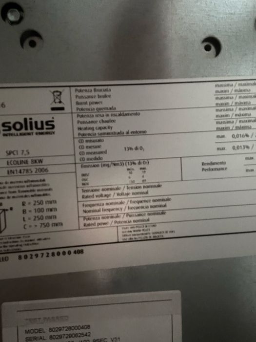 Salamandra a pellets - Ecoline 8Kw Solius