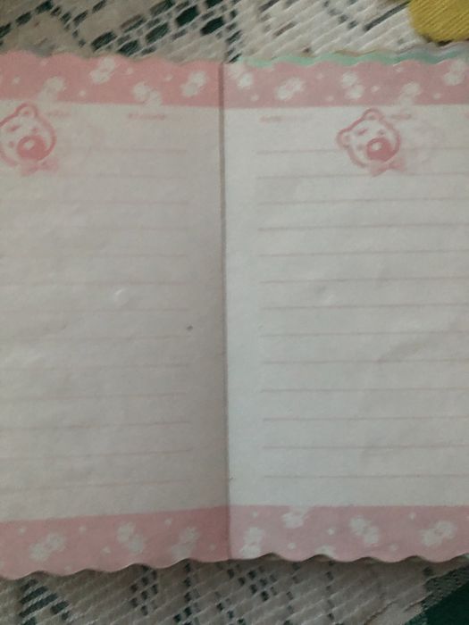 Stary notesik kolorowy