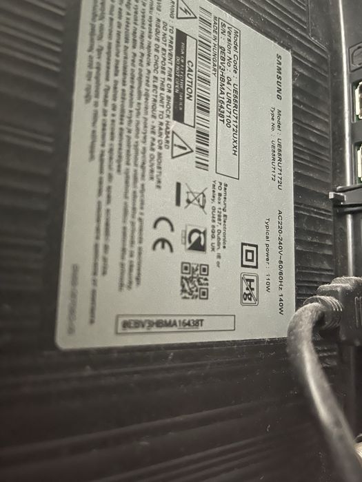 Samsung UE55RU7172 (UE55RU7170) на запчастини / Розбита матриця