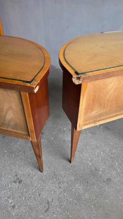 Para unikatowych szafek nocnych – Vintage lata 60. / Styl Mid-Century Modern