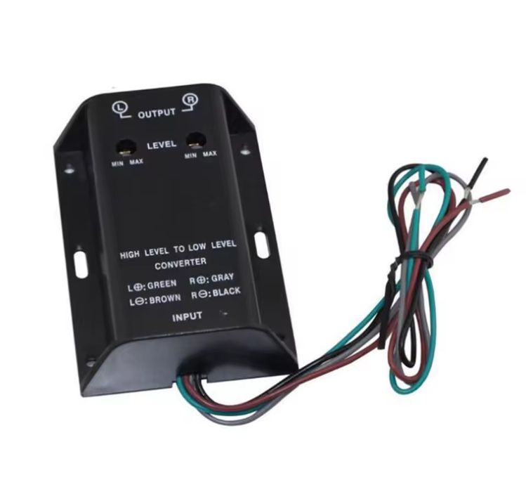 Conversor RCA de Sinal Áudio Automóvel Alto para Baixo Nível NOVO