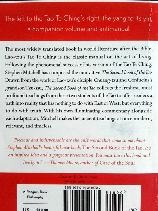 the Second Book of Tao - Stephen Mitchell