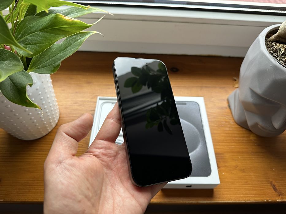  Apple iPhone 15 Pro 128GB Black Titanium I Bateria 90% I j. Nowy