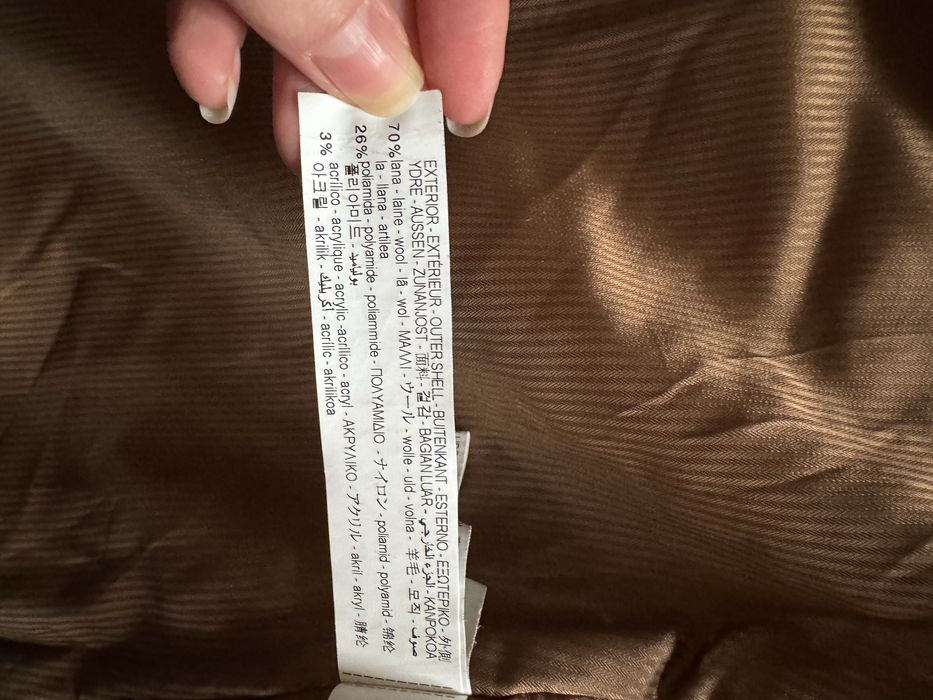 Пальто zara вовна беж для дівчинки