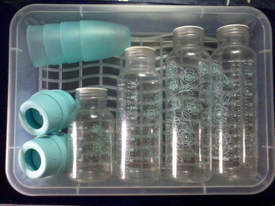 Conjunto de 4 Biberon + Escova de Limpesa e 2 talheres64584499961346120