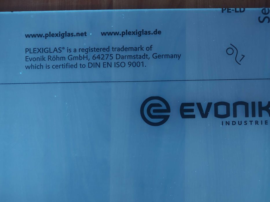 Placas de acrílico Plexigras 687 x 300 x 5 mm