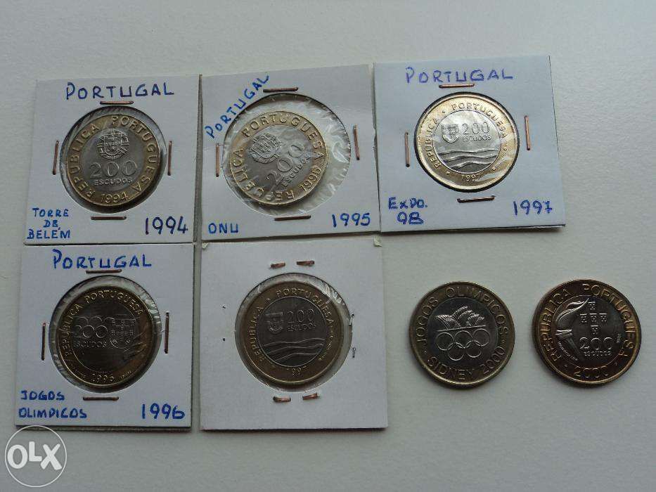 Moedas 200$00 bimetálicas