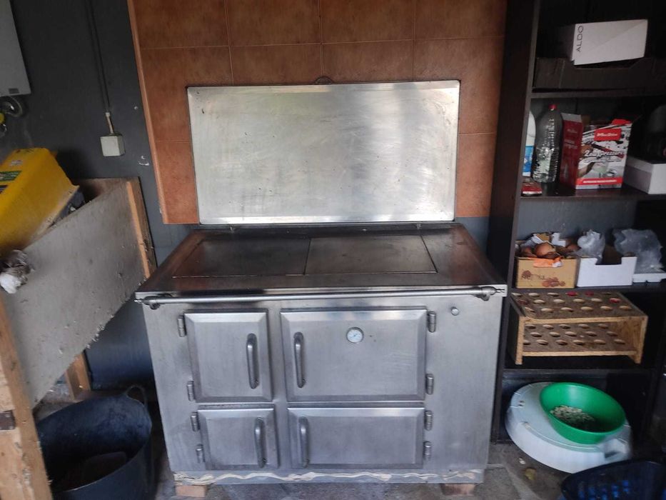 Fogão a lenha em inox