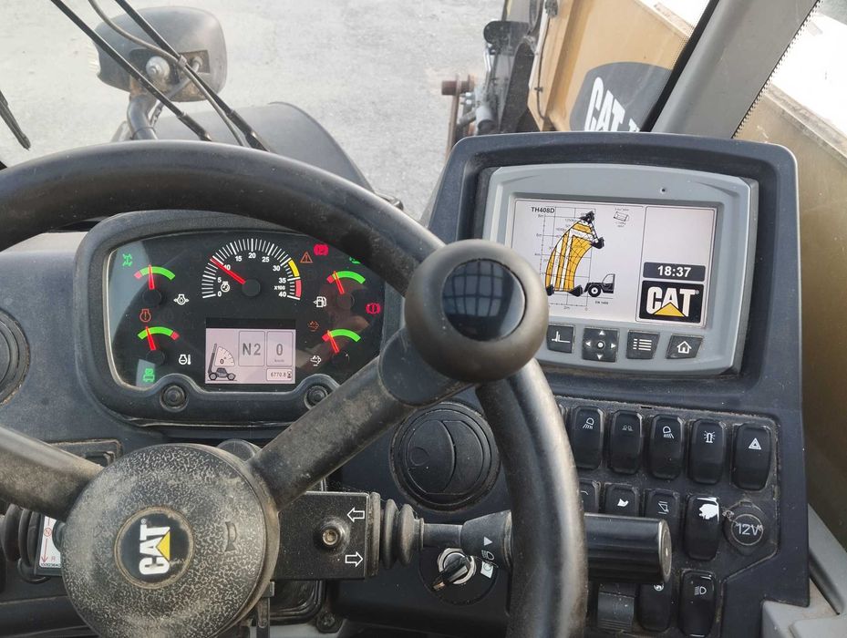 ładowarka teleskopowa caterpillar TH 408 D ROK 2019 silnik perkins 6770 mtg  sprowadzona w orginale