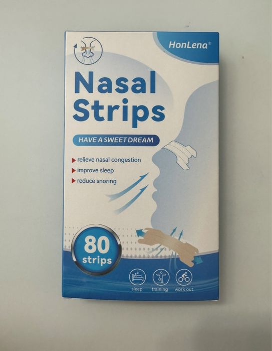 Носові смужки Nasal strips HonLena, 80 штук