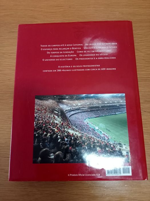 Livro 100 anos de lenda Benfica