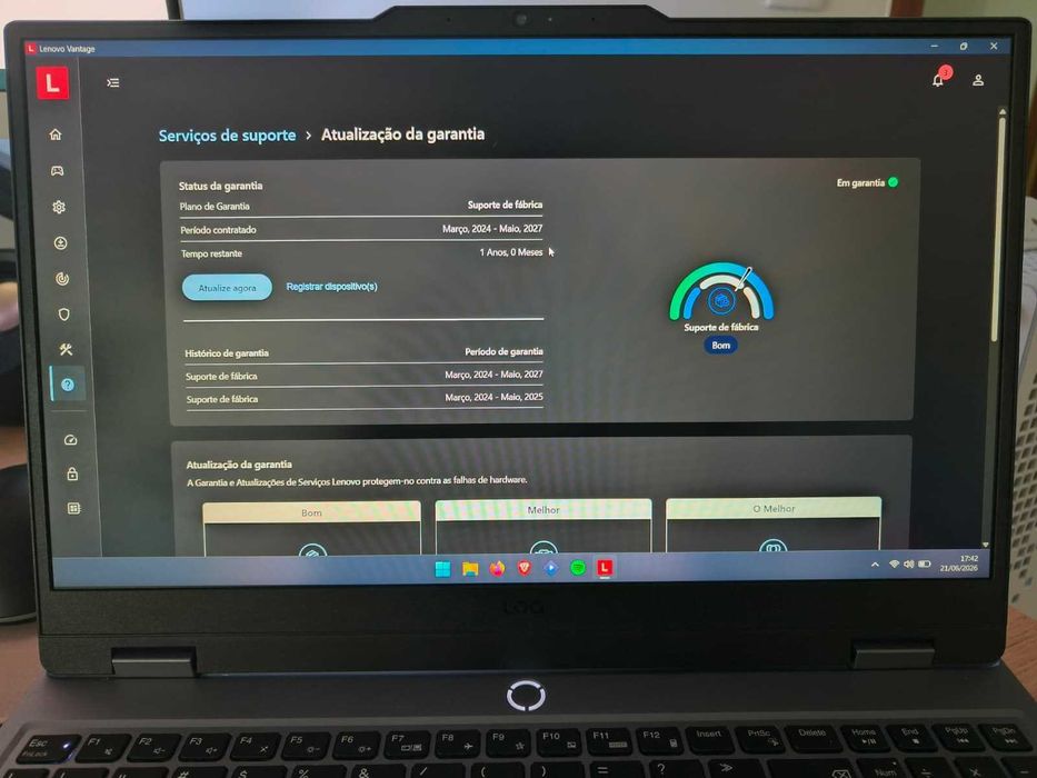 Portátil Lenovo LOQ 15 | RTX 4050 | 16GB DDR5 | SSD 1TB | 1 ANO GARANTIA