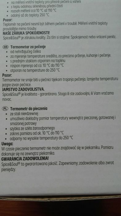 Termometr do pieczenia. NOWY!