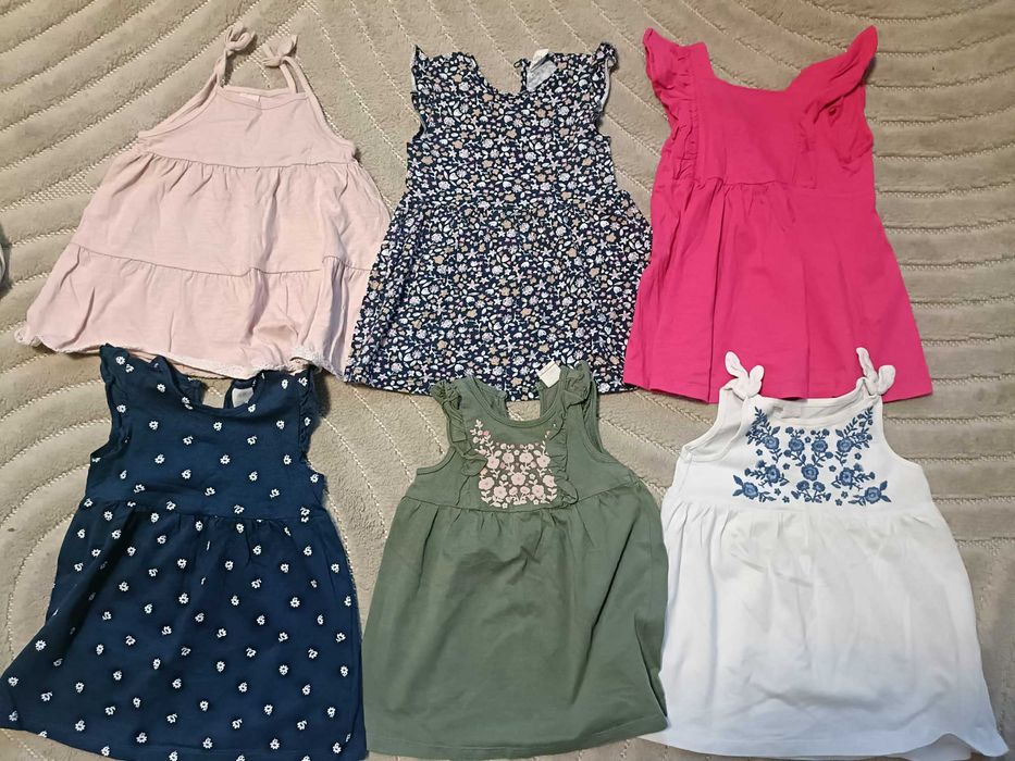 Ubranka letnie hm 74 dziewczynka