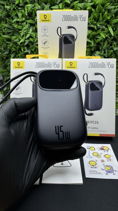 Топовая новинка Базеус 20000 mAh 45W Baseus powerbank с гарантией
