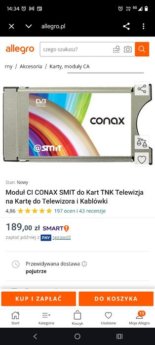 Moduł do karty telewizji kablowej
