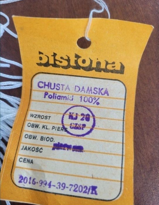 Chusta trójkątna z frędzlami. Vintage.
