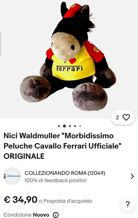 Игрушка конь Ferrari Nici Waldmuller